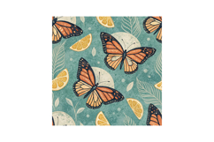 Monarch Lemonade Seamless Pattern, Digital Paper Product Image 6