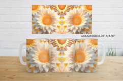 3D Sunflower Mug Wrap| Mug sublimation design Product Image 8