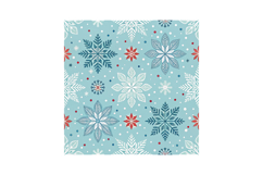 Christmas Pattern, Blue Snowflake Seamless Paper Product Image 5