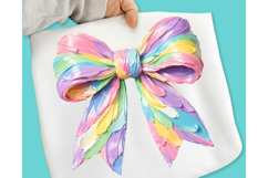 Brushstroke Easter Bow PNG, Hand-painted Easter Bow PNG Product Image 6