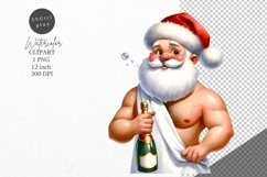 Christmas clipart, Santa clipart, Funny clipart Product Image 1