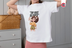 Cute Curly Hair Boho Afro Girl Clipart Product Image 6