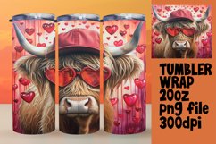 Heartfelt Cow Love Sublimation Wrap, Joy Product Image 1