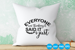 Sarcastic quotes SVG Design, Funny quotes svg design Product Image 1