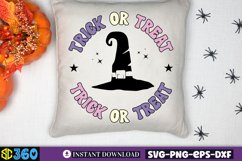 Trick or treat SVG, Halloween Door Sign SVG Product Image 2