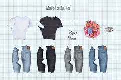 Mom with son clipart PNG Family clipart Product Image 8