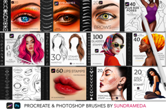 Love Valentine's Day Procreate brushes. Hearts brush Product Image 5