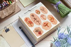 Vintage Fall Scrapbook Designs - 15 PNG / JPG items Product Image 6