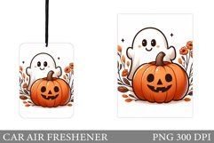 Cute Ghost Car Air Freshener. Cute Pumpkin Car Air Freshener Product Image 1