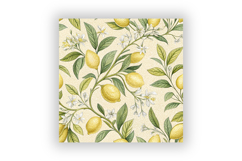 Lemon Toile Digital Paper Pack, Vintage Floral Toile Product Image 6