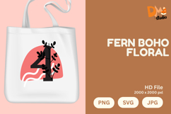 Fern Boho Floral Monogram Product Image 1