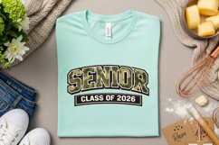 Senior 2026 Png, Camo Class of 2026 Shirt Design, Retro Product Image 2