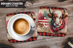 Farm Animals Square Coaster PNG Bundle, Farm Animals PNG Product Image 6