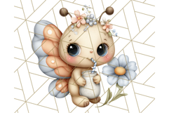 Cute Insects Clipart, Cartoon Bugs, Bug PNG Illustrations Product Image 2