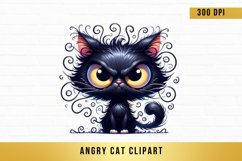 Sarcastic Funny Grumpy Cat, black Cat sublimation Product Image 1