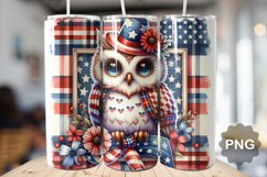 4th Of July Owl Tumbler Bundle - 30 Designs Product Image 7