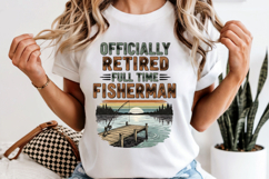 Retired Fisherman PNG, Funny Fishing Sublimation Design Product Image 5