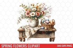 Spring Flowers Clipart Product Image 1