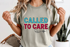 Called To Care PNG, Faux Embroidery Nurse Sublimation Product Image 5