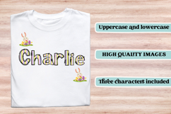 Easter Day Alphabet png clipart, easter day letters doodle Product Image 6
