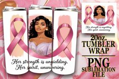 Whimsical Delight 20oz tumbler wrap, Cancer Product Image 1