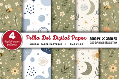 Polka Dot Digital Paper PNG Product Image 1