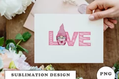 LOVE Gnome Clipart PNG Product Image 6