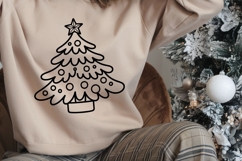 Christmas Tree SVG PNG Outline Holiday Design Product Image 5