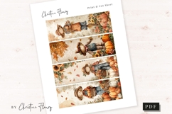Fall Scarecrow Printable Bookmark | Fall PNG Product Image 3