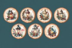 Christmas Decor. Lantern Round Pattern 7 PNG sublimation Product Image 2