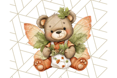 Fall Fairy Animal Clipart PNG, Woodland Creatures With Wings Product Image 2