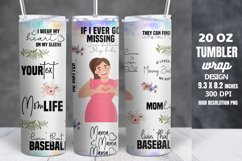 Mothers Day Tumbler Wrap 20 oz Skinny Tumbler Sublimation Product Image 1