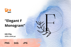 Elegant Monogram Timeless Serif Letter Set PNG | SVG | JPG Product Image 1