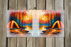 Tent in forest | 4 summer Mug Sublimation design PL2 Product Image 2