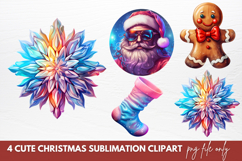 Cute Christmas Sublimation Clipart Product Image 1