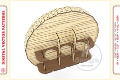 Wine Shelf v1 - laser cutting file - Glowforge ready SVG Product Image 6