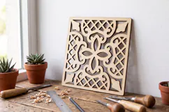 Square Decorative Panel SVG | Laser Cut File Product Image 1
