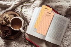 Pastel Library Card Bookmarks, Printable Reading Log Product Image 6