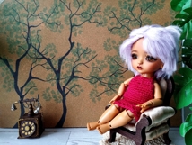 Gold miniature wallpaper digital download file, tree branch Product Image 6