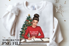 Christmas motivational women png design for T-shirts Product Image 3