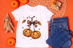 Retro Halloween Pumpkin Cherries Clipart Product Image 6