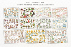 Spring &amp; Easter Animals Clipart Huge Bundle - Spring Clipart Product Image 2