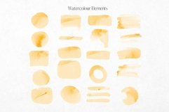 Orange Soft Watercolour Brushstrokes Product Image 2