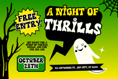 Haunted Carnival is a spooky Halloween font Product Image 8