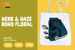 Herb &amp; Haze Boho Floral Monogram Product Image 1