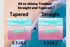 Thee Beach Ocean Sea Glitter 20oz sublimation design tumbler Product Image 2