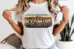 Wyoming State PNG, Vintage Mountain Bison Sublimation Product Image 6