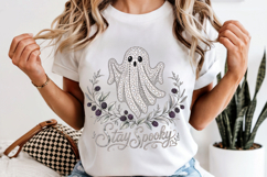 Stay Spooky PNG, Rhinestone Ghost Halloween Sublimation Product Image 6