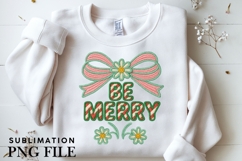 Be merry png design for T-shirts Product Image 3