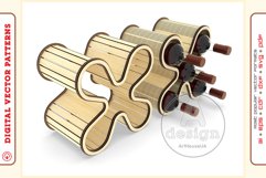 Wine Shelf v4 - laser cutting file - Glowforge ready SVG Product Image 6